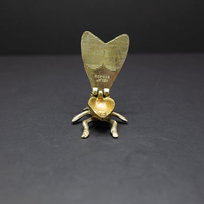Brass Fly Ashtray / Trinket Box (No.7) - FLORA BLACK