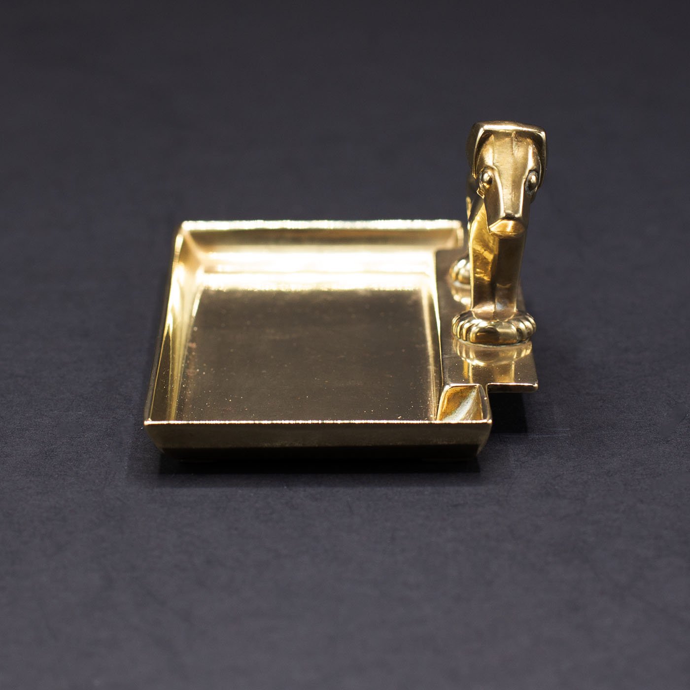 Brass Terrier Pin Dish - FLORA BLACK