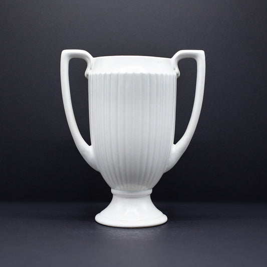 Cream Trophy Vase - FLORA BLACK