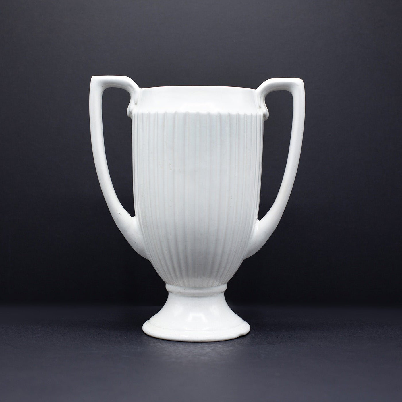 Cream Trophy Vase - FLORA BLACK