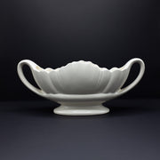 Curvy Scalloped Mantel Vase - FLORA BLACK