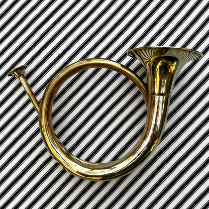 Decorative Brass Horn - FLORA BLACK