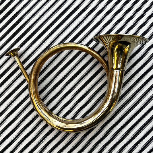 Decorative Brass Horn - FLORA BLACK