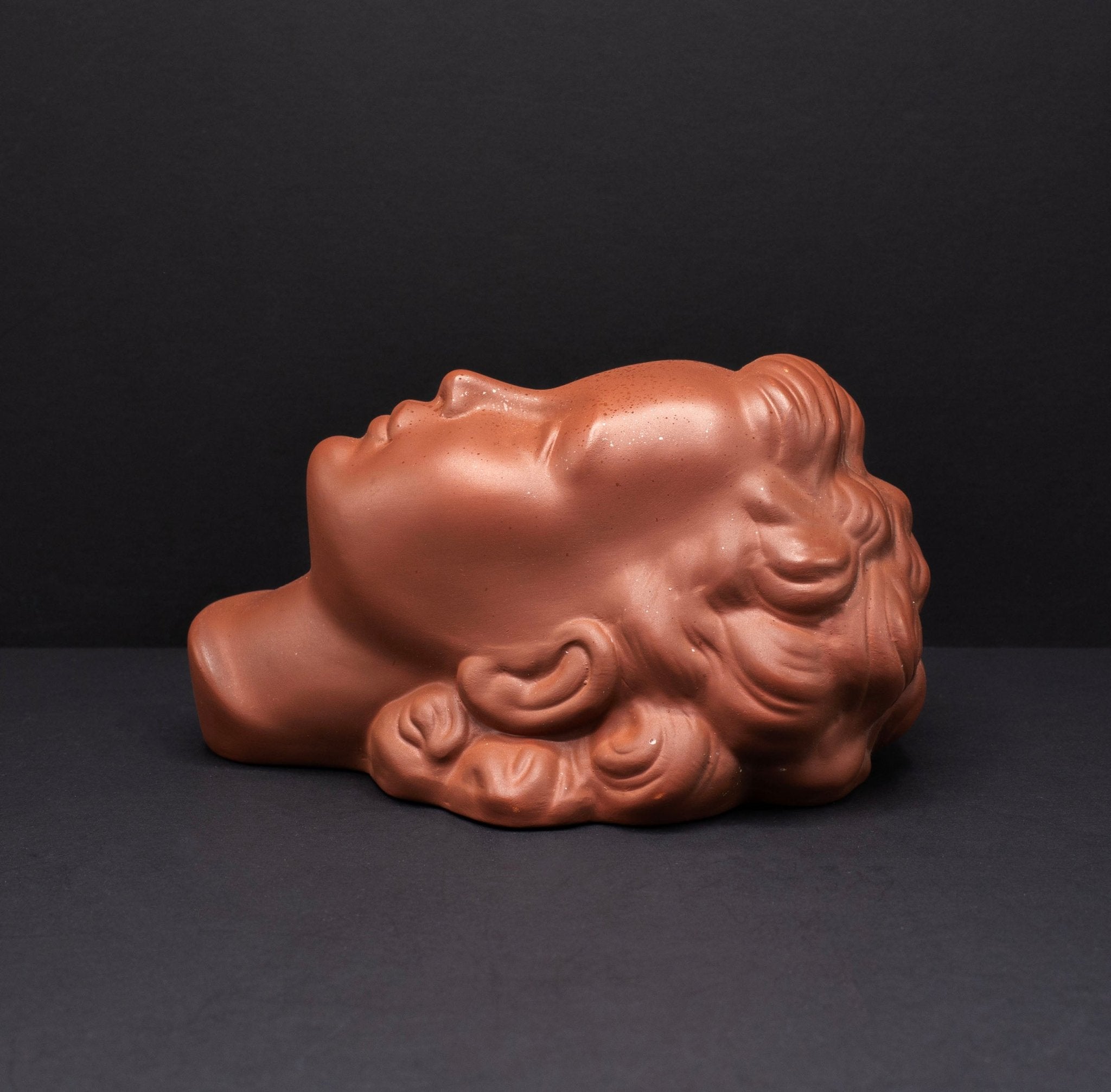 Decorative Terracotta Wall Ornament Of A Girl - FLORA BLACK