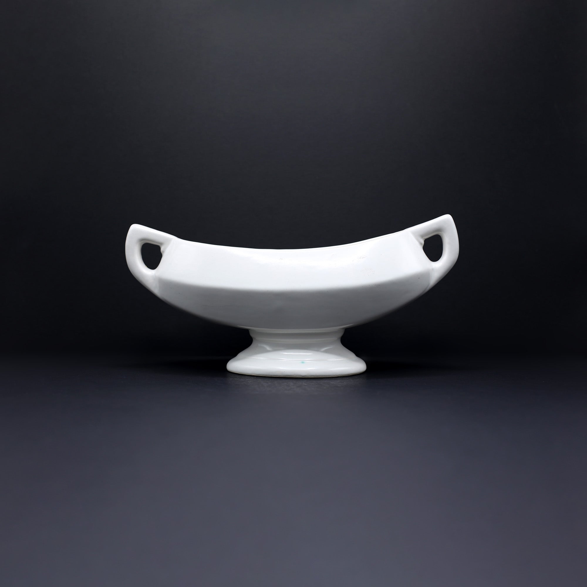 Glorious Deco Shaped Mantel Vase - FLORA BLACK