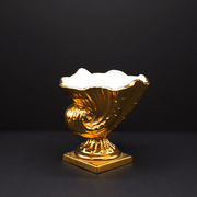 Gold Shell Posy Vase - FLORA BLACK