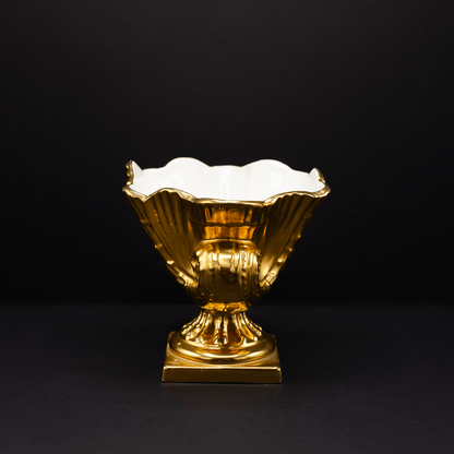 Gold Shell Posy Vase - FLORA BLACK