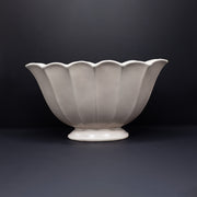 Huge Plaster Pink Scalloped Vase - FLORA BLACK