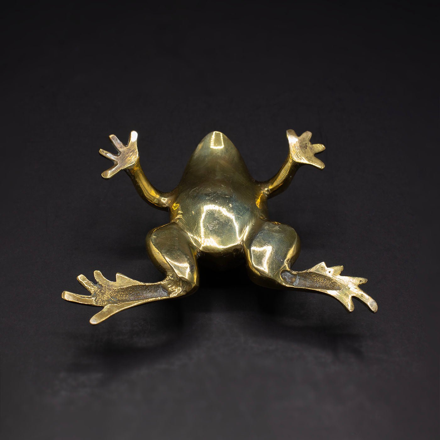 One Wieghty Brass Toad - FLORA BLACK