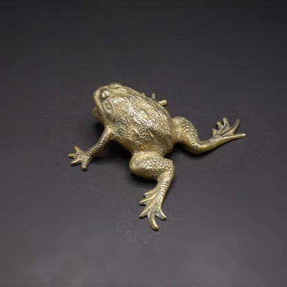 One Wieghty Brass Toad - FLORA BLACK