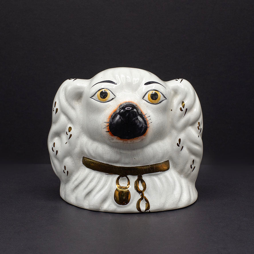 Rare Staffordshire Wally Doggy Bank - FLORA BLACK