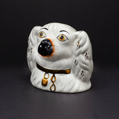 Rare Staffordshire Wally Doggy Bank - FLORA BLACK