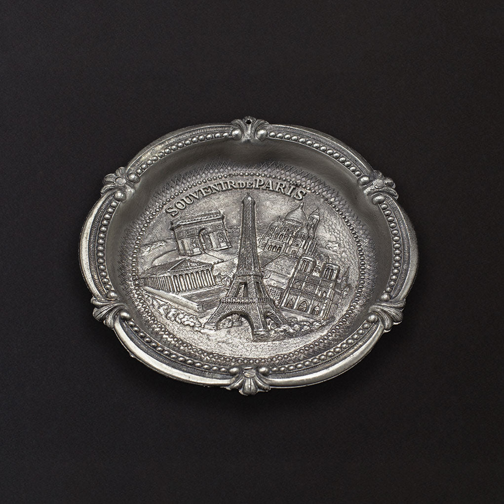 'Souvenir de Paris' Silver-Plated Dish - FLORA BLACK