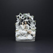 Staffordshire Flatback Courting Couple - FLORA BLACK