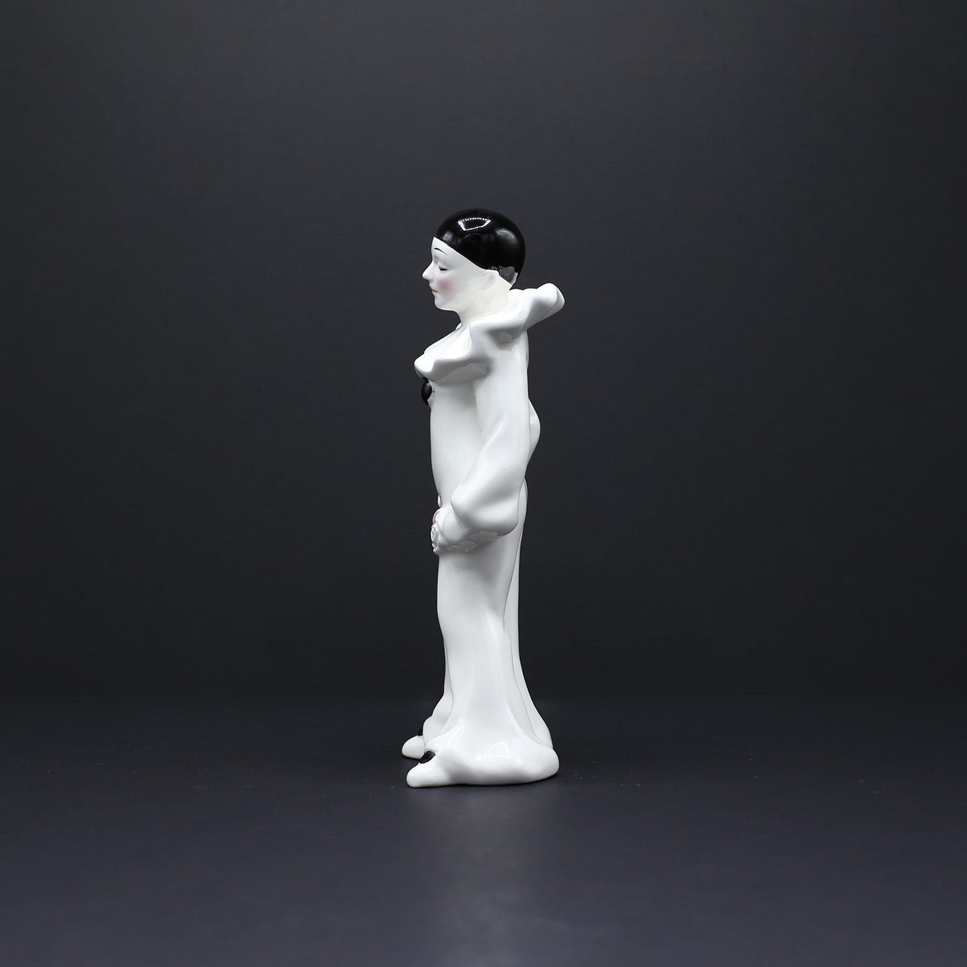 Standing Pierrot (Eyes Closed) - FLORA BLACK